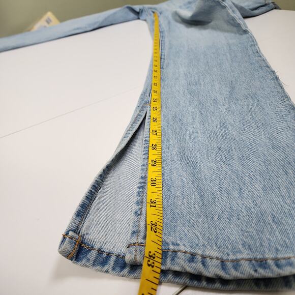 Blank NYC Womens The Cooper Long Slim Straight Ankle Slit Jean Size 29 High Rise - Picture 13 of 14